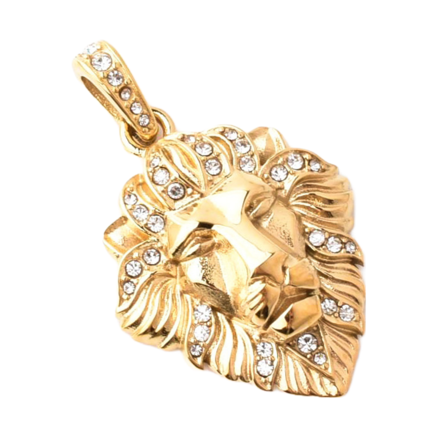 CRYSTAL LEONE NECKLACE GOLD
