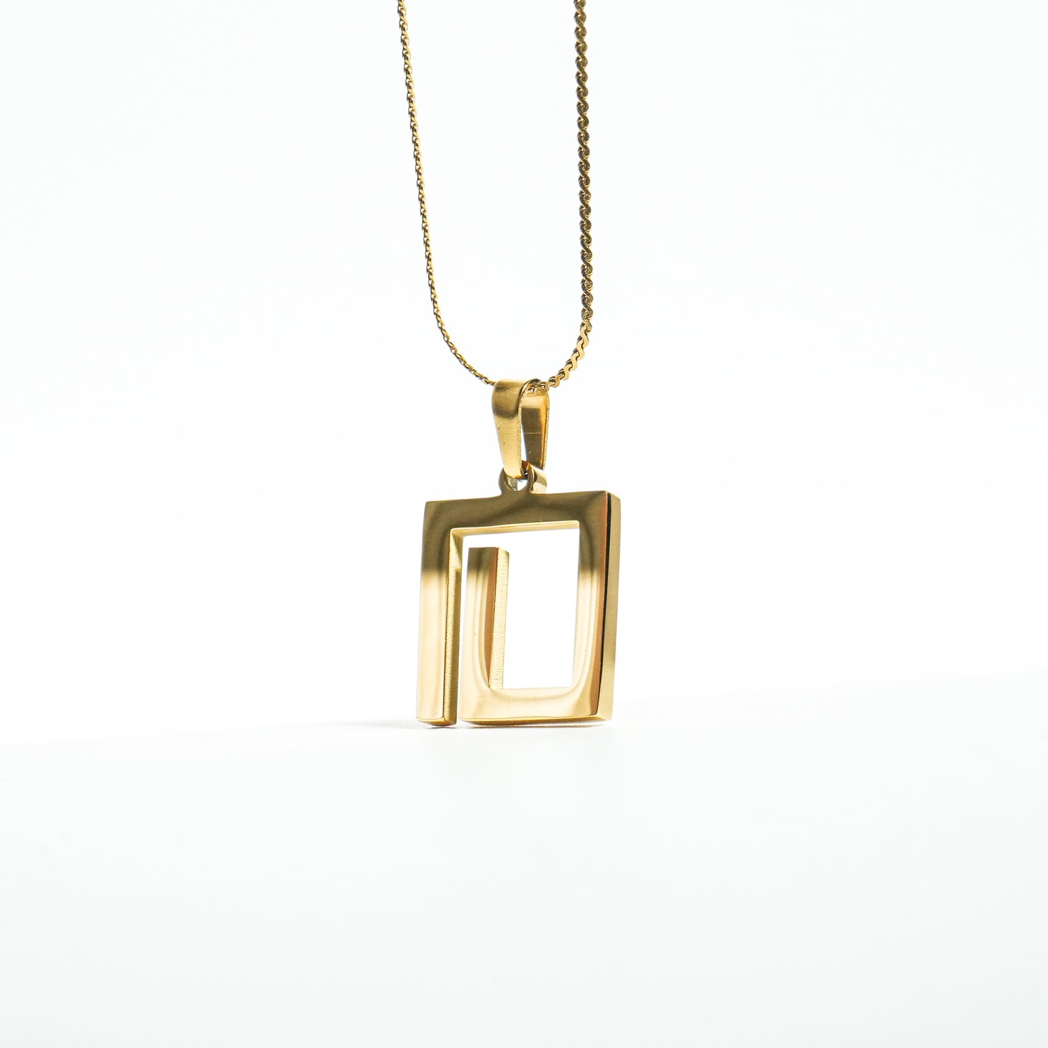 squareD signature necklace GOLD – DIAMOIS