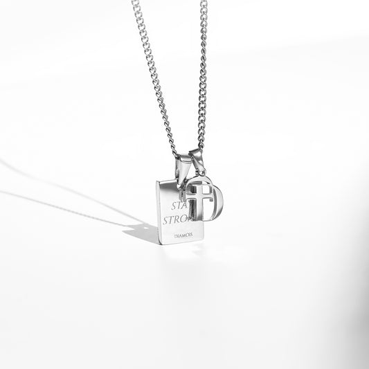 SS Rectangle Necklace Special Edition SILVER